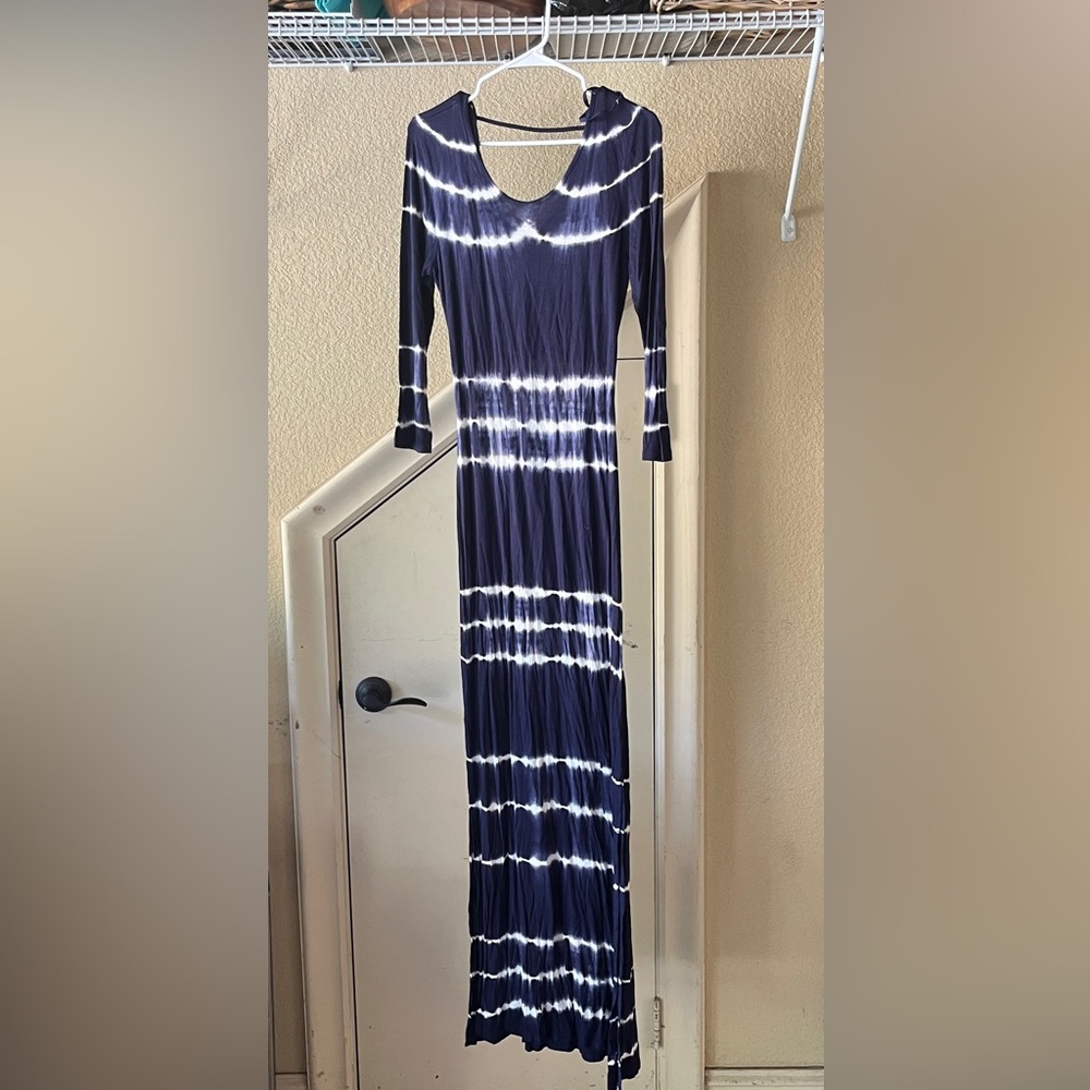 Neiman Marcus Navy Maxi Dress
